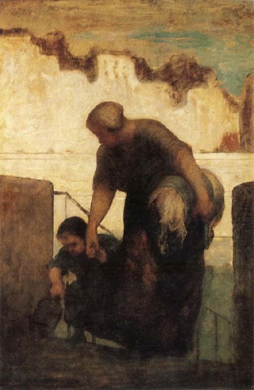 The Washerwoman, Honore Daumier